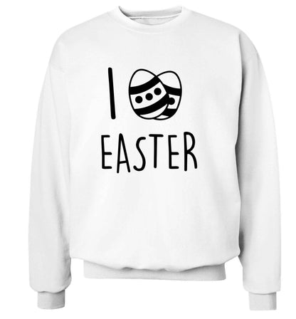 I love Easter adult's unisex white sweater 2XL
