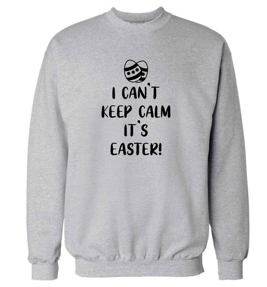 I can't keep calm it's Easter adult's unisex grey sweater 2XL