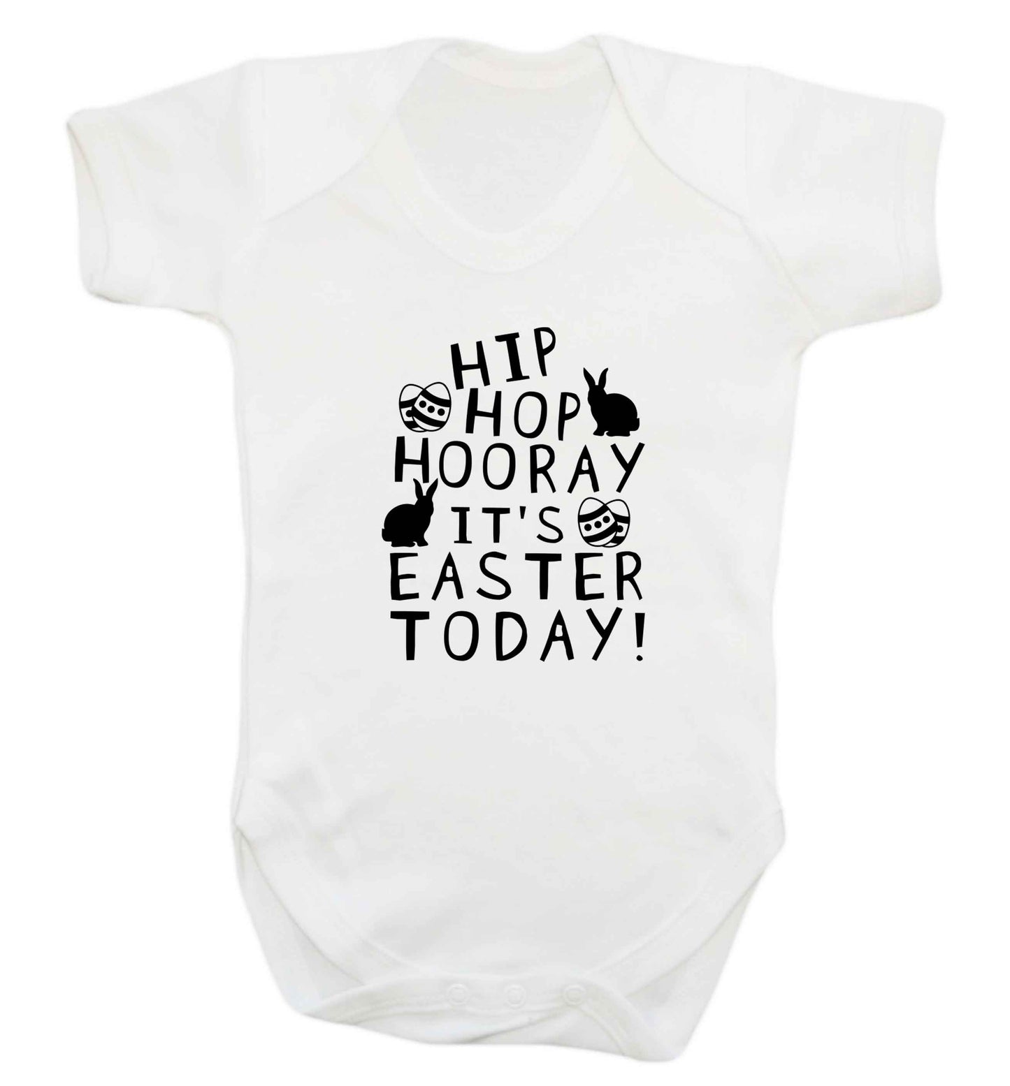 Hip hip hooray it's Easter today! baby vest white 18-24 months