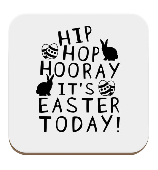 Hip hip hooray it's Easter today! set of four coasters