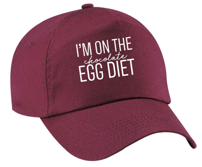 I'm on the chocolate egg diet | Baseball Cap