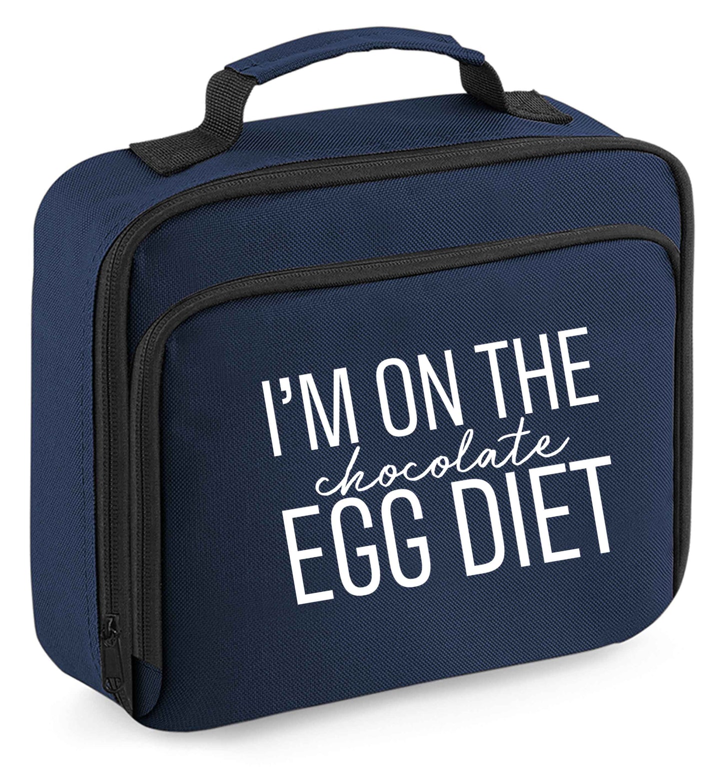 Any tex here insulated navy lunch bag cooler