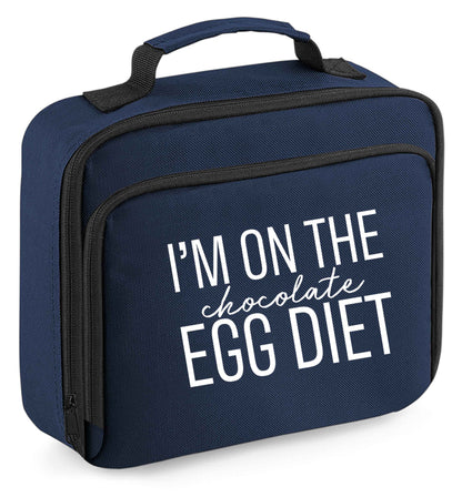 Any tex here insulated navy lunch bag cooler