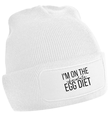 I'm on the chocolate egg diet | Beanie hat
