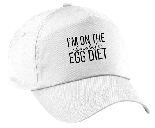 I'm on the chocolate egg diet baseball cap