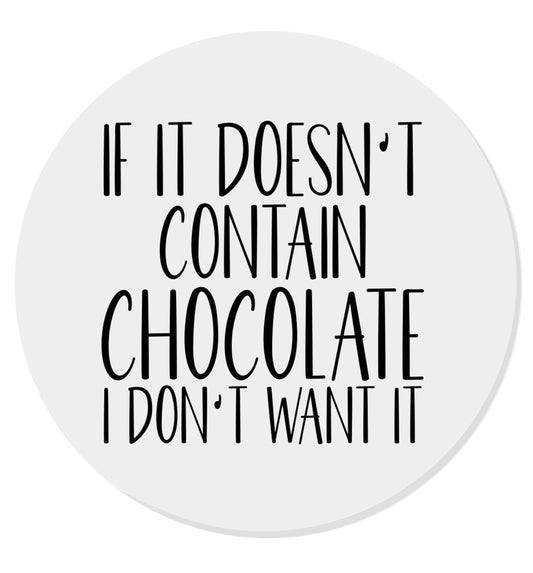 If it doesn't contain chocolate I don't want it | Magnet