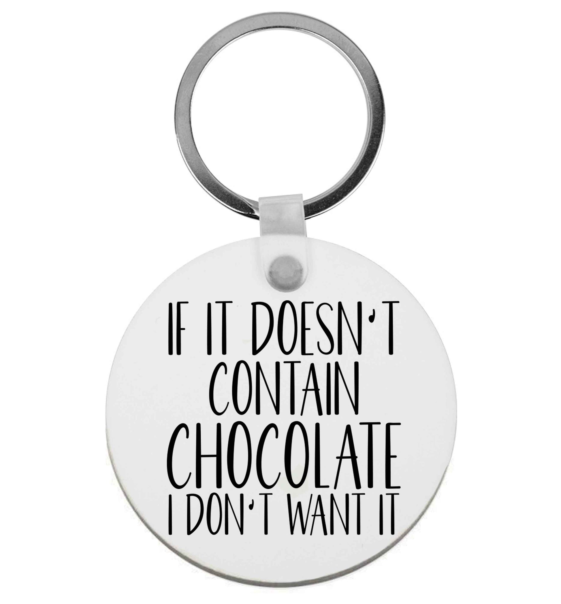 If it doesn't contain chocolate I don't want it | Keyring