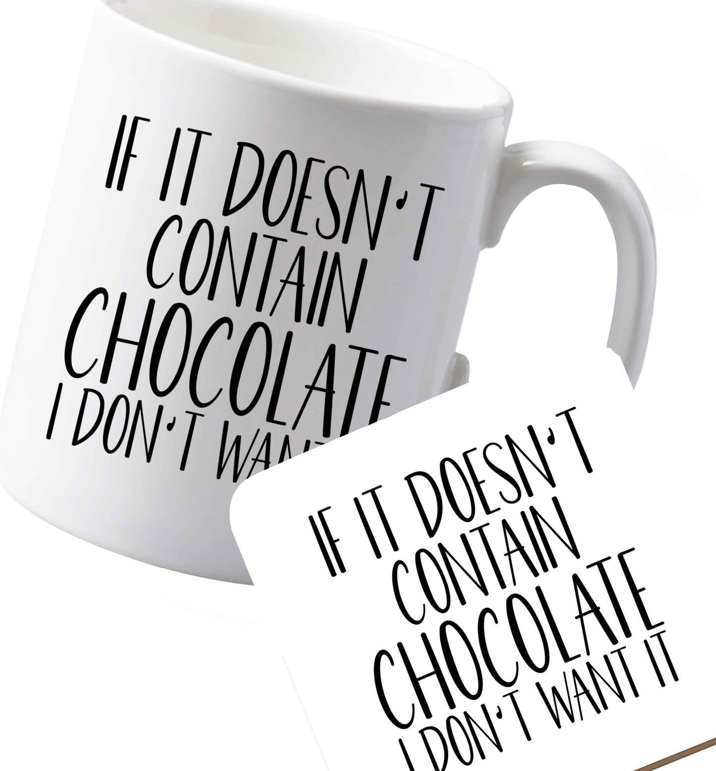 10 oz Ceramic mug and coaster Favourite Type Pan Pancake both sides