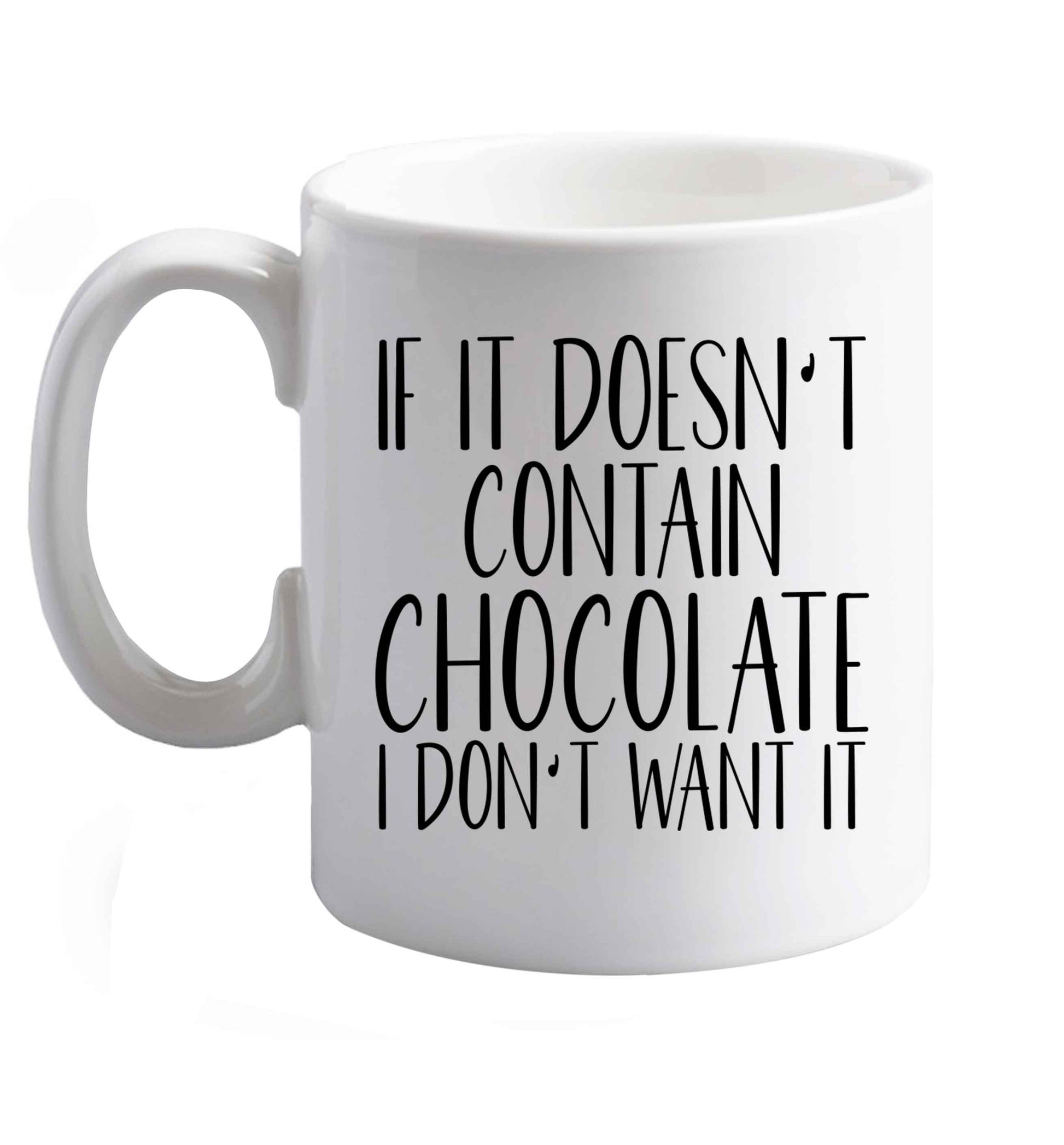 10 oz Favourite Type Pan Pancake ceramic mug right handed