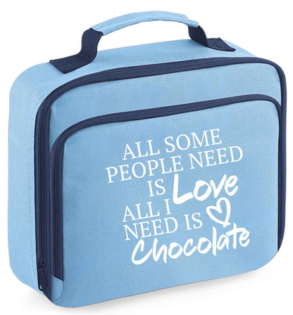 Any tex here insulated blue lunch bag cooler