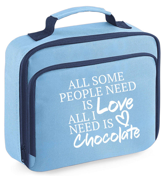 Any tex here insulated blue lunch bag cooler