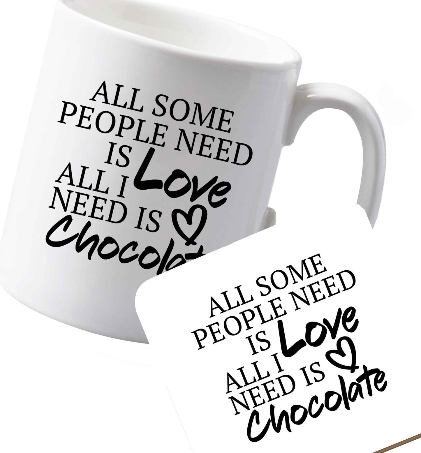 10 oz Ceramic mug and coaster Favourite Type Pan Pancake both sides