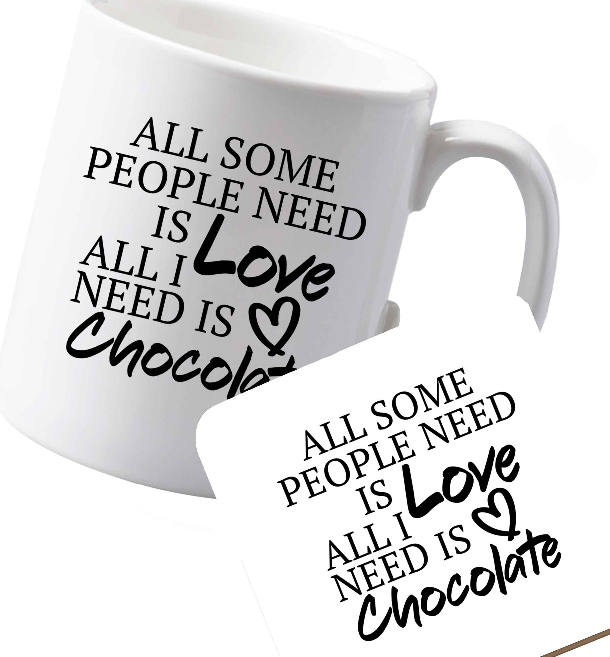 10 oz Ceramic mug and coaster Favourite Type Pan Pancake both sides