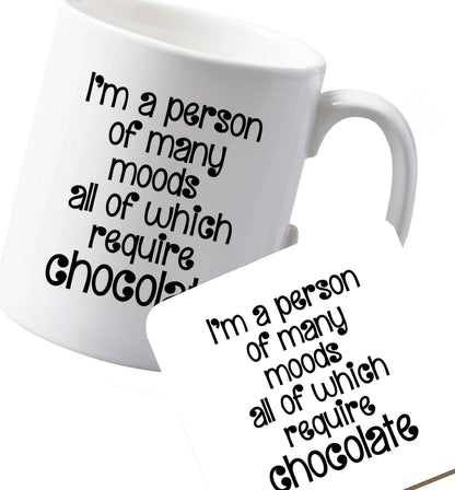 10 oz Ceramic mug and coaster Favourite Type Pan Pancake both sides