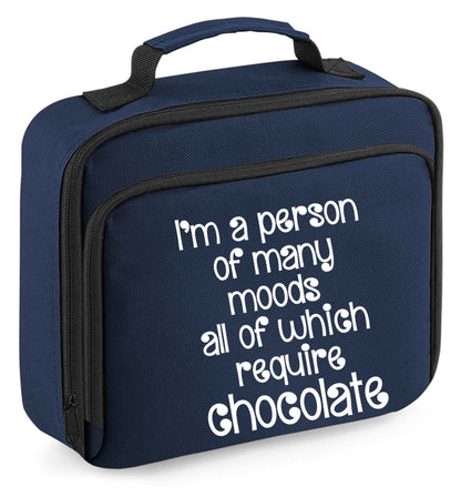 Any tex here insulated navy lunch bag cooler