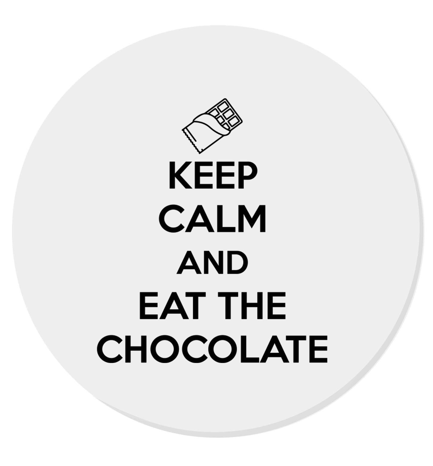 funny gift for a chocaholic! Keep calm and eat the chocolate | Magnet
