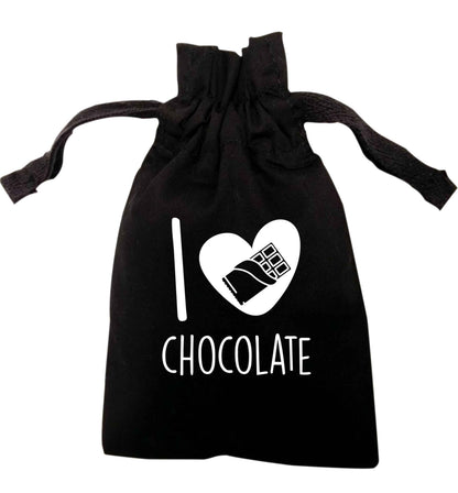 I love chocolate | XS - L | Pouch / Drawstring bag / Sack | Organic Cotton | Bulk discounts available!