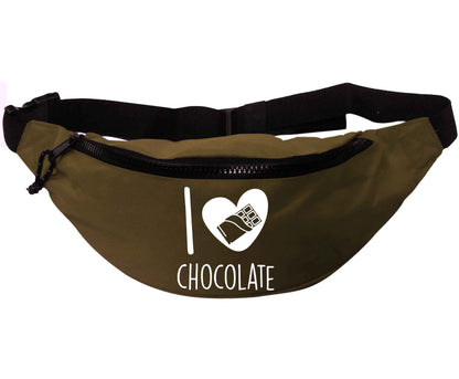 I love chocolate | Recycled polyester bumbag