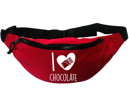 I love chocolate | Recycled polyester bumbag