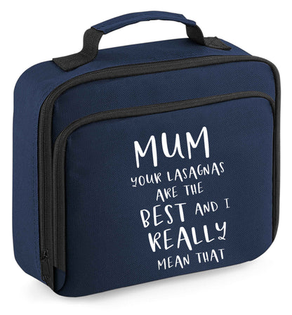 Any tex here insulated navy lunch bag cooler