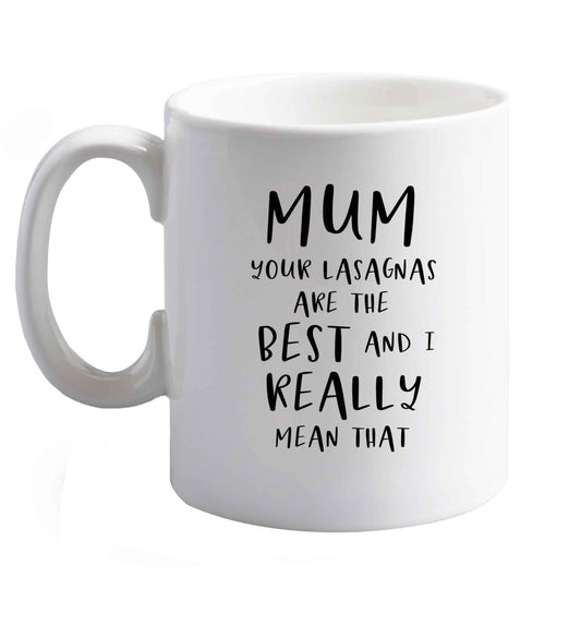 10 oz Favourite Type Pan Pancake ceramic mug right handed