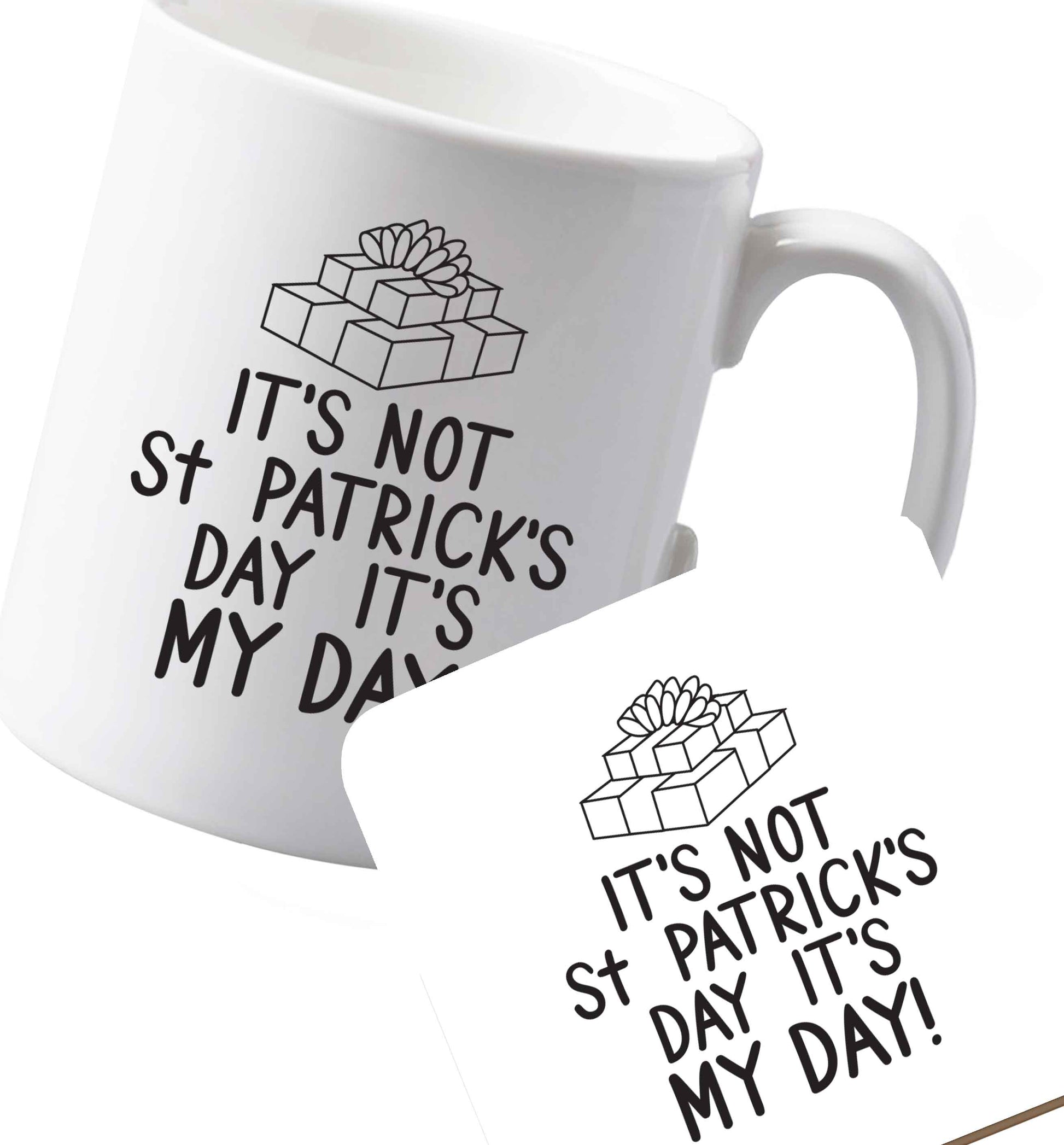 10 oz Ceramic mug and coaster Favourite Type Pan Pancake both sides