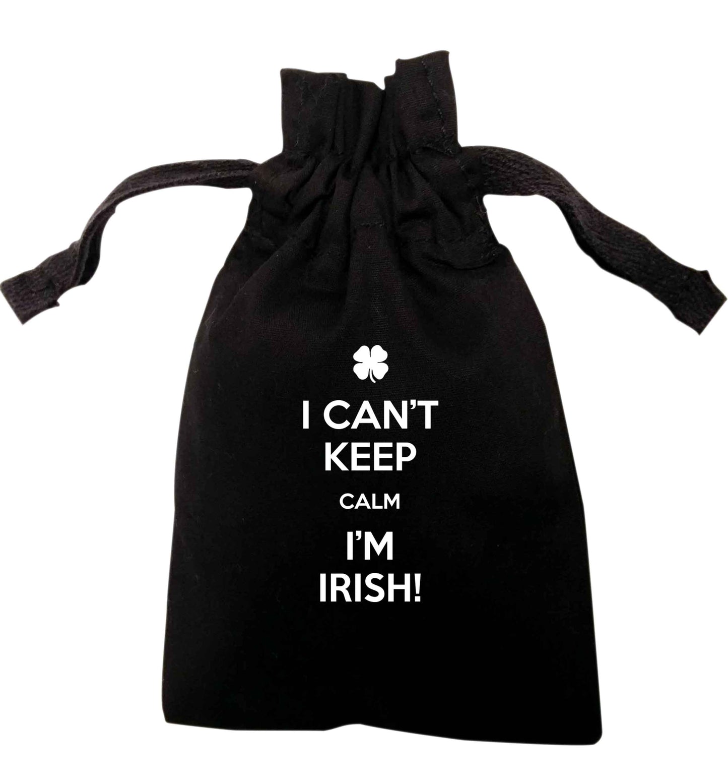 I can't keep calm I'm Irish | XS - L | Pouch / Drawstring bag / Sack | Organic Cotton | Bulk discounts available!