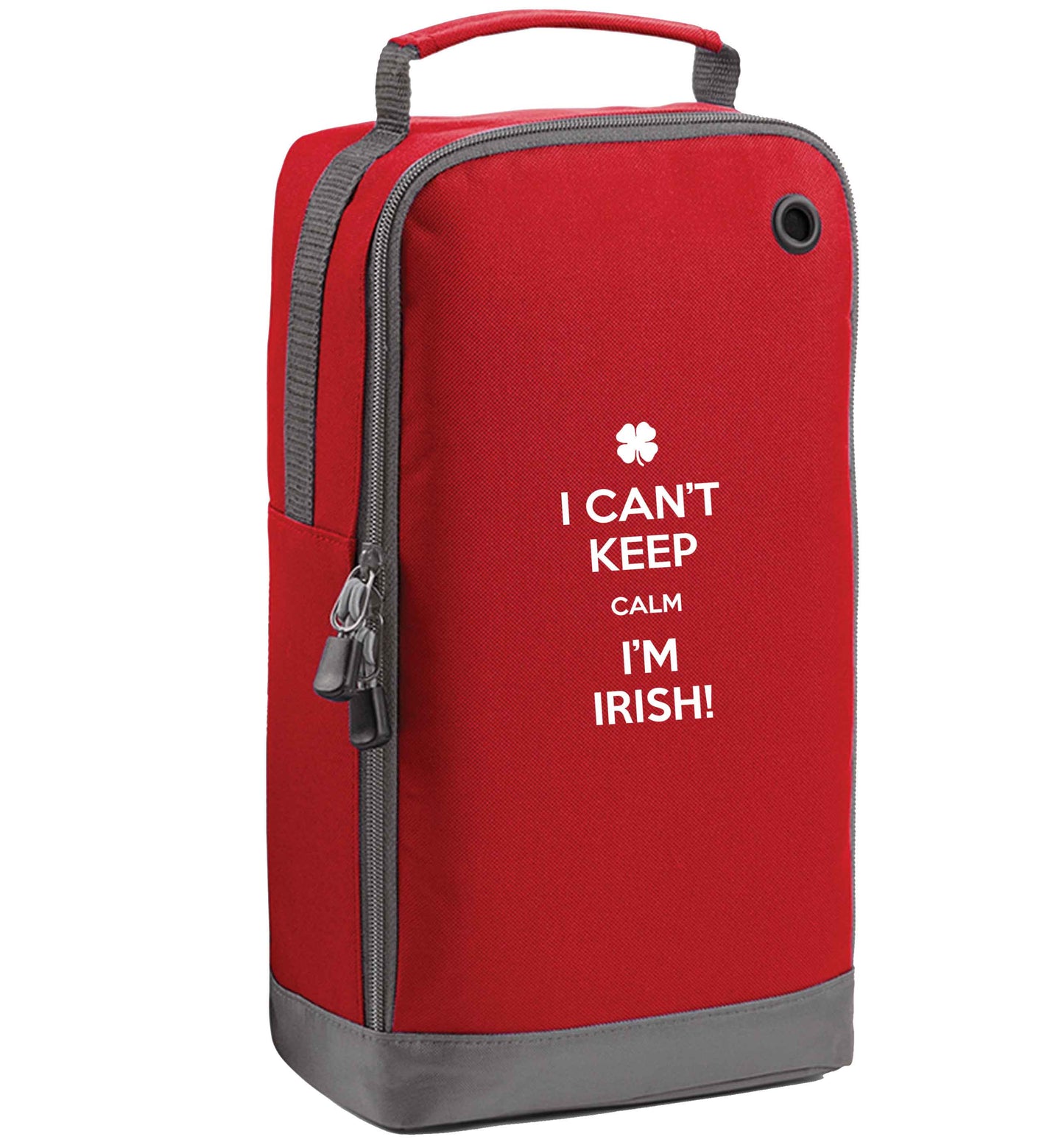 Funny gifts for your mum on mother's dayor her birthday! I can't keep calm I'm Irish red sports shoe bag vertical print
