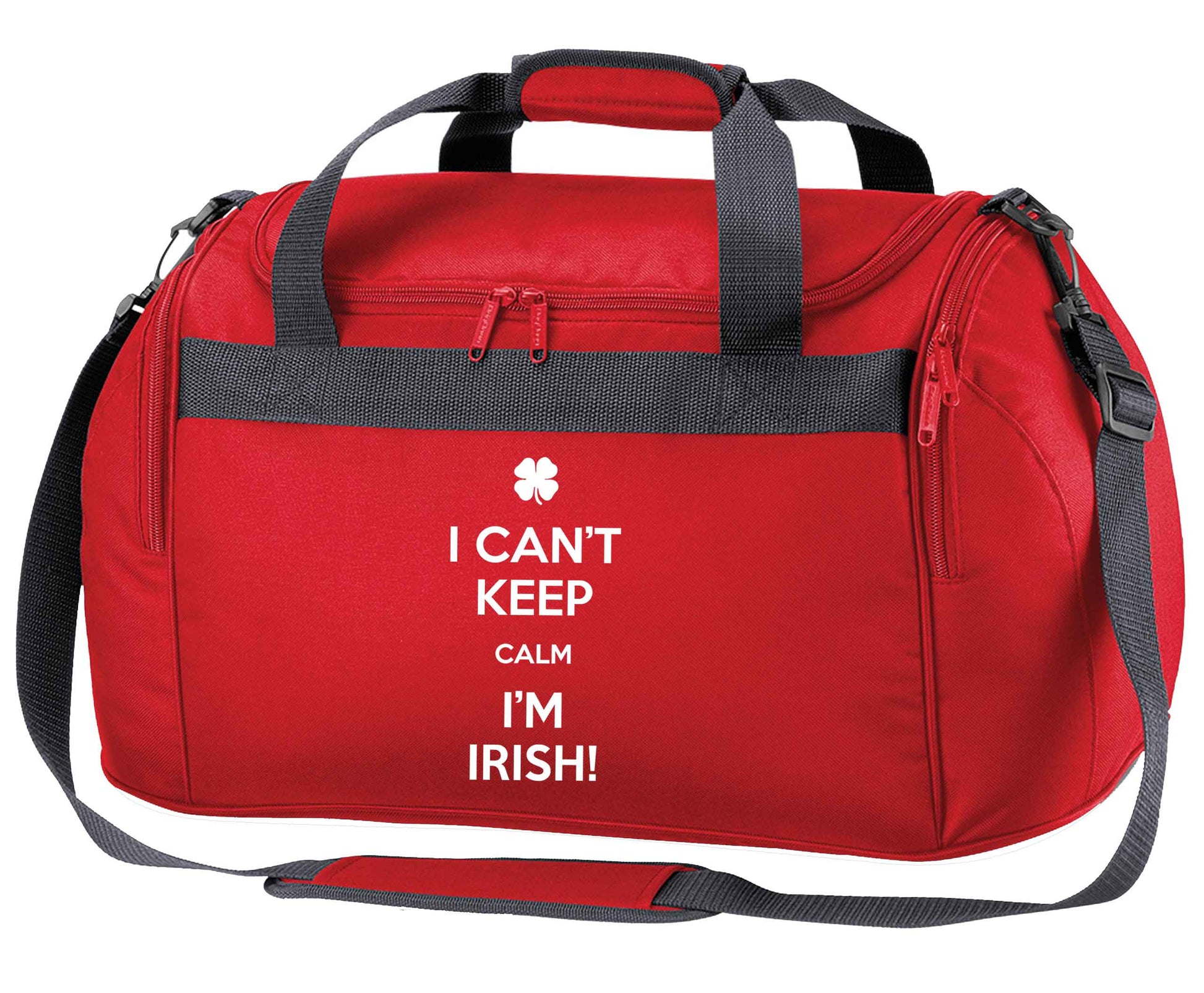 Funny gifts for your mum on mother's dayor her birthday! I can't keep calm I'm Irish red holdall / duffel bag