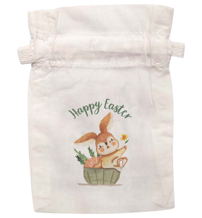 Happy Easter watercolour | XS - L | Pouch / Drawstring bag / Sack | Organic Cotton | Bulk discounts available!