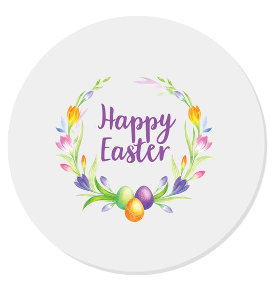Gorgeous watercolour print for any bunny lover! Perfect for Easter and spring!  Happy Easter floral wreath | Magnet