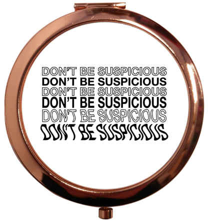 Viral funny memes! Designs for the gen z generation!  rose gold circle pocket mirror