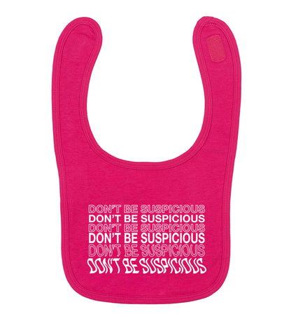 Viral funny memes! Designs for the gen z generation!  dark pink baby bib