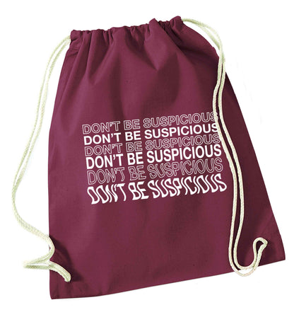 Viral funny memes! Designs for the gen z generation!  maroon drawstring bag