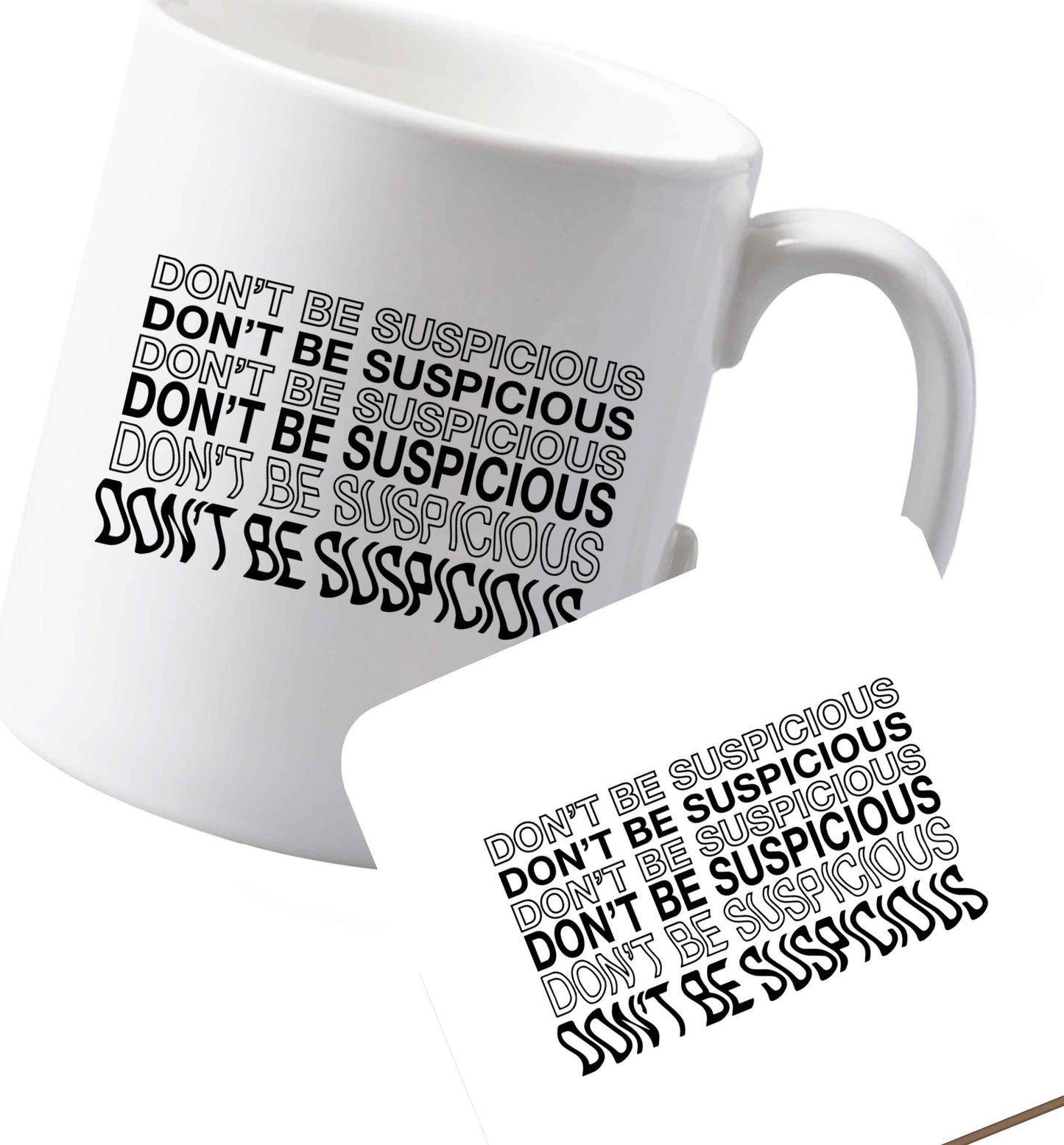 10 oz Ceramic mug and coaster Viral funny memes! Designs for the gen z generation!    both sides