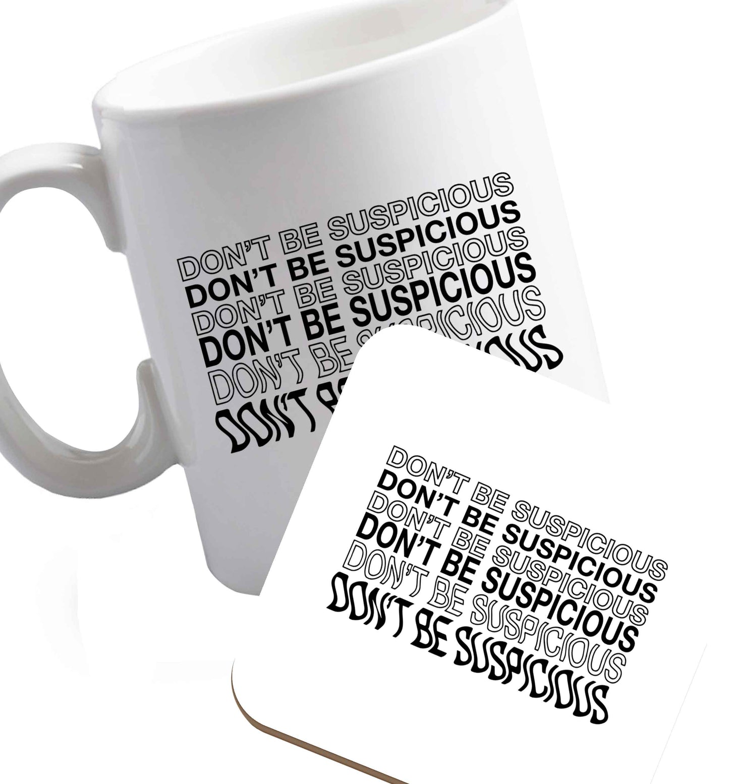 10 oz Viral funny memes! Designs for the gen z generation!    ceramic mug and coaster set right handed