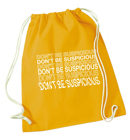 Viral funny memes! Designs for the gen z generation!  mustard drawstring bag