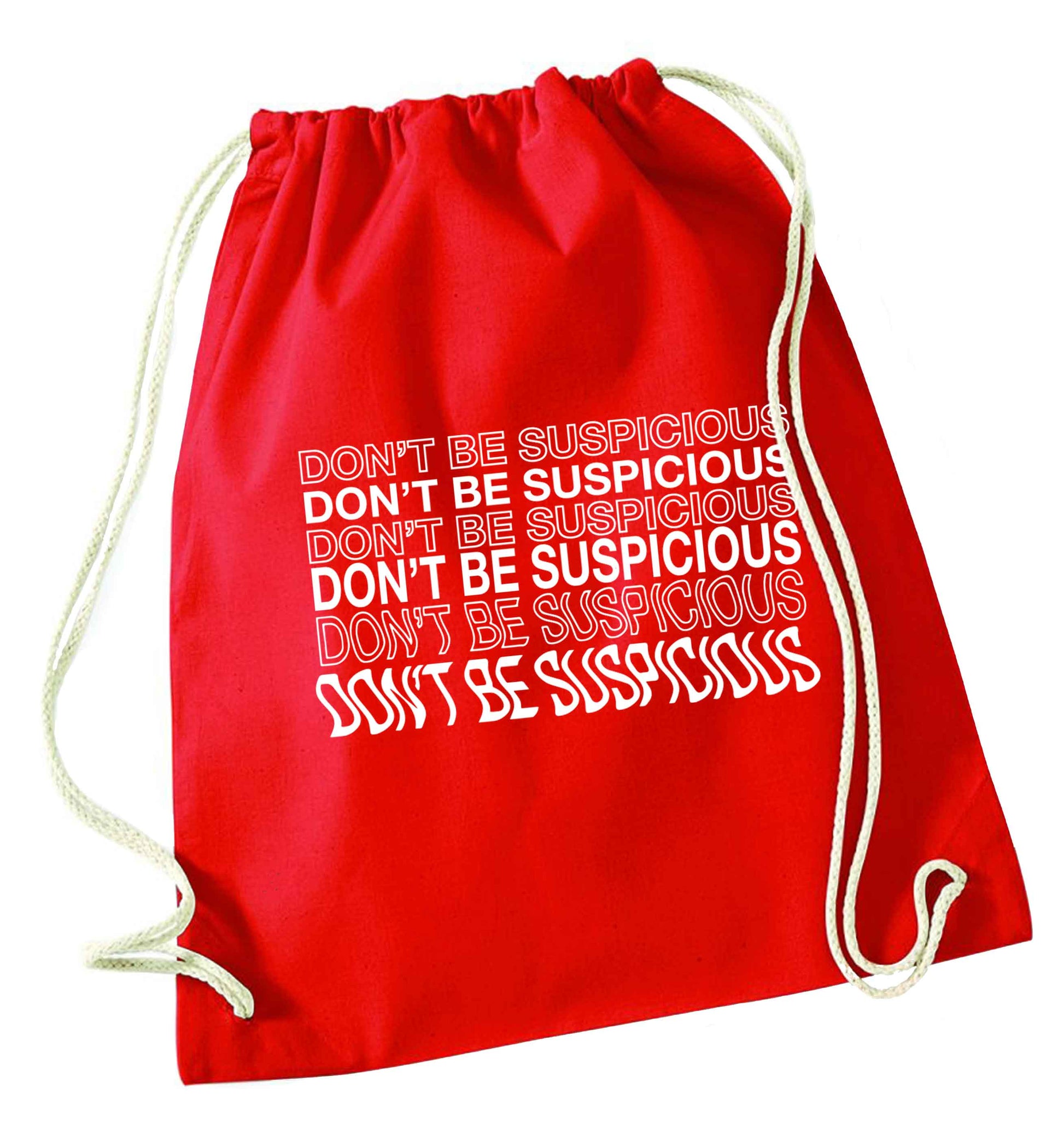 Viral funny memes! Designs for the gen z generation!  red drawstring bag 