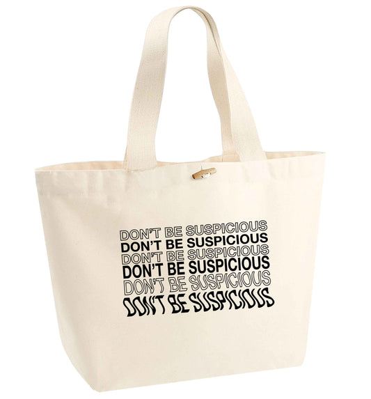 Viral funny memes! Designs for the gen z generation!  organic cotton premium tote bag with wooden toggle in natural