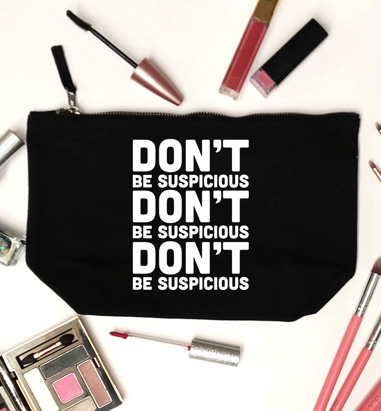 Gen Z funny viral meme  black makeup bag