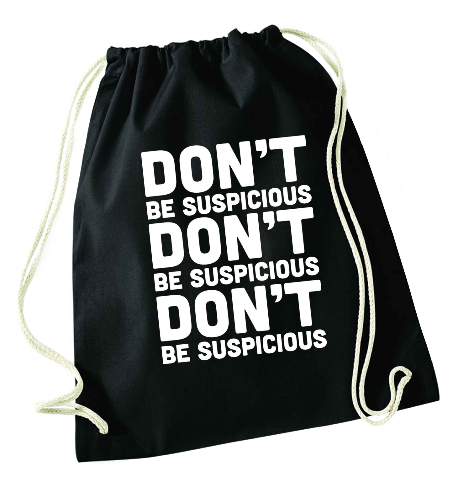 Gen Z funny viral meme  black drawstring bag