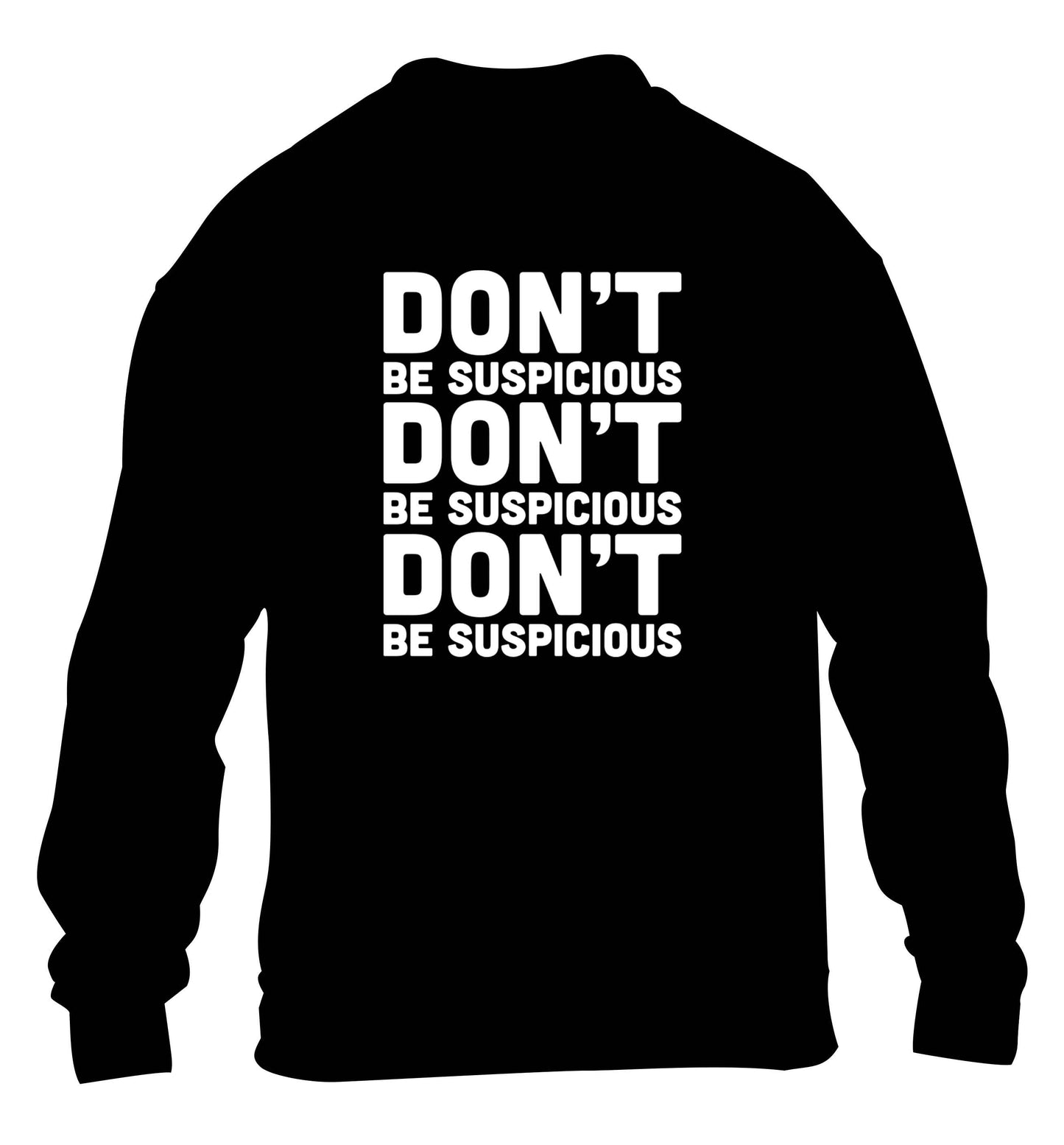 Gen Z funny viral meme  children's black sweater 12-13 Years