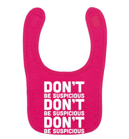 Gen Z funny viral meme  dark pink baby bib