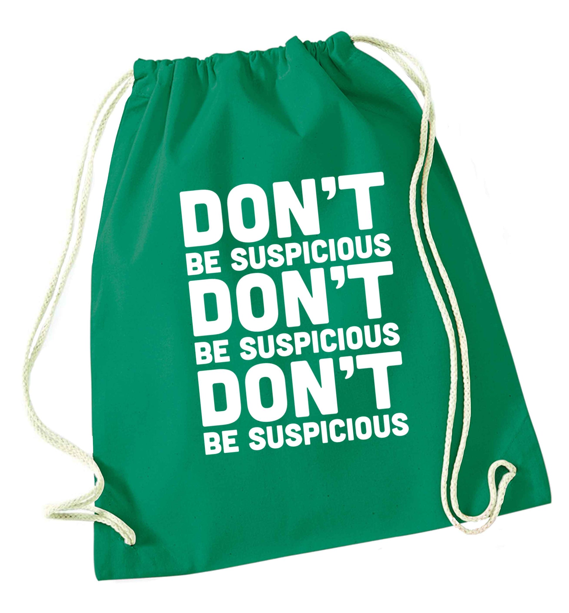 Gen Z funny viral meme  green drawstring bag