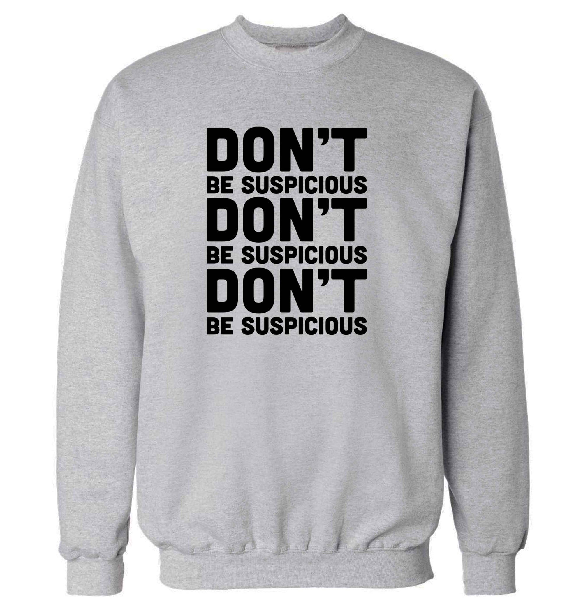 Gen Z funny viral meme  adult's unisex grey sweater 2XL