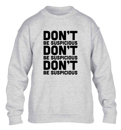 Gen Z funny viral meme  children's grey sweater 12-13 Years