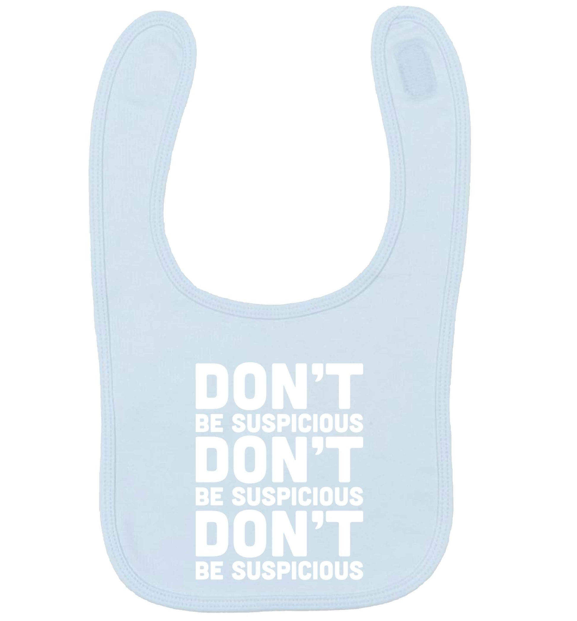 Gen Z funny viral meme  pale blue baby bib