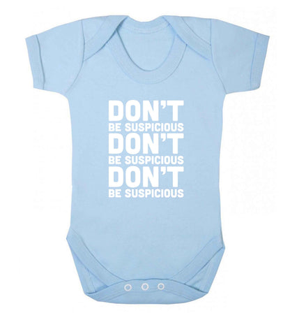 Gen Z funny viral meme  baby vest pale blue 18-24 months