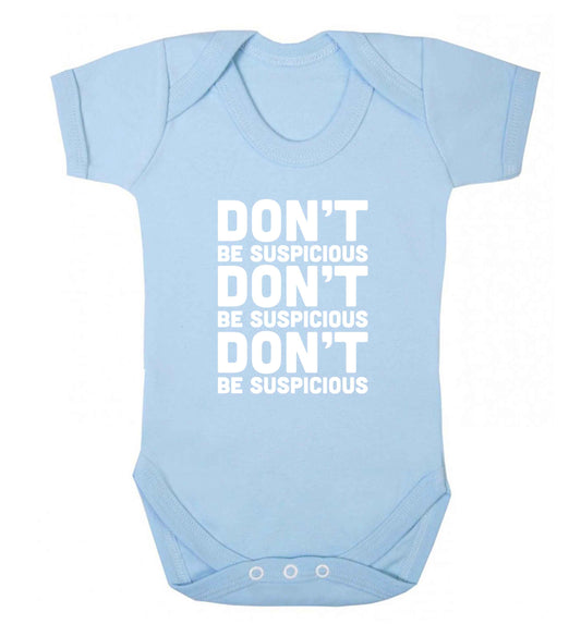 Gen Z funny viral meme  baby vest pale blue 18-24 months