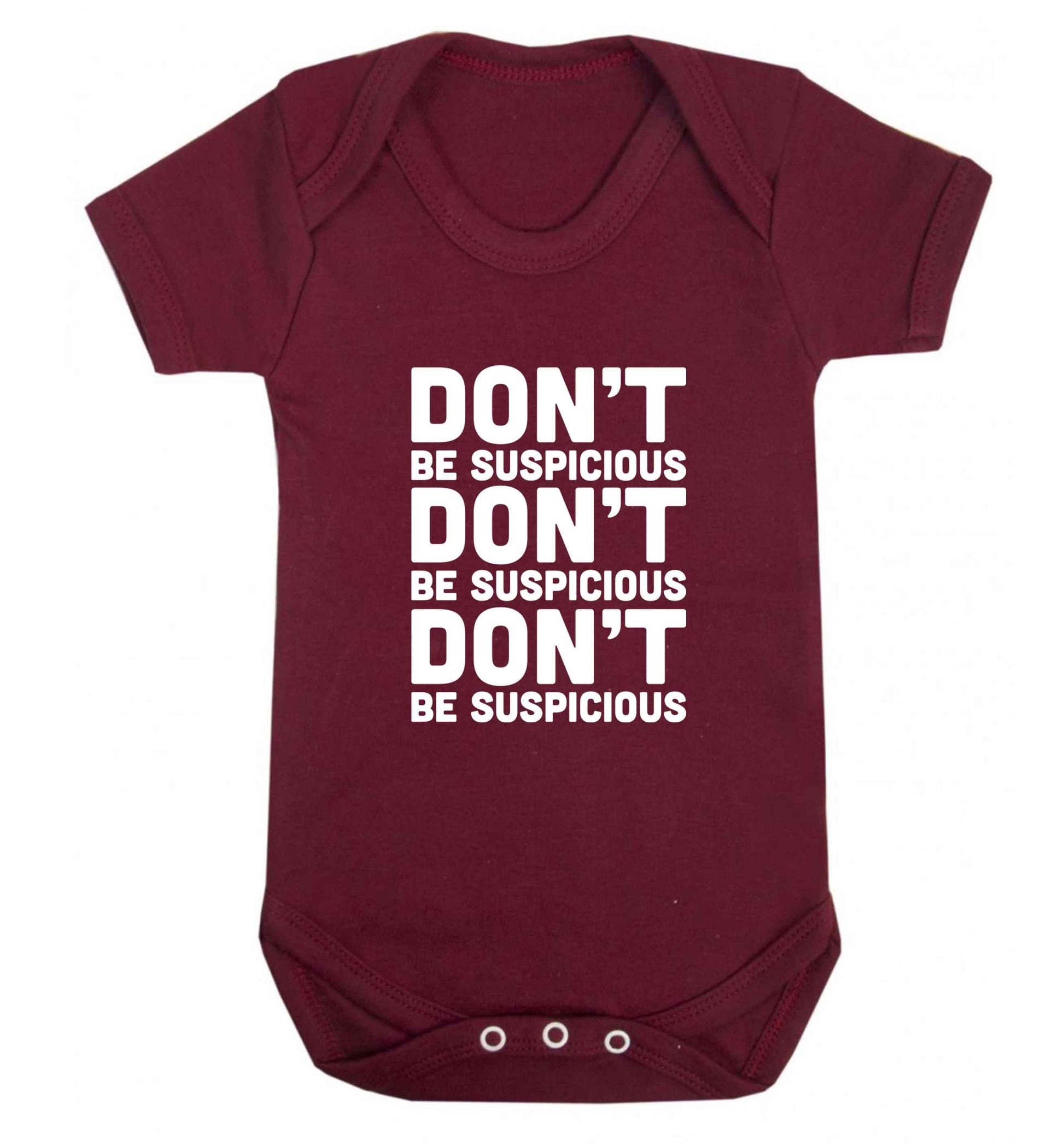 Gen Z funny viral meme  baby vest maroon 18-24 months